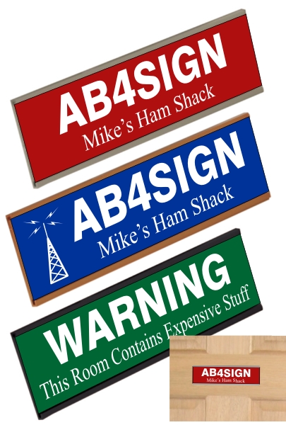 Callsign Door Display Callsign Door Display